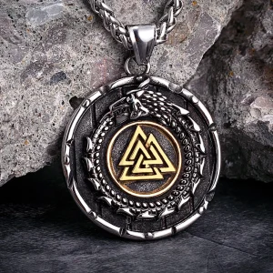 Amulettes vikings Valknut dragon