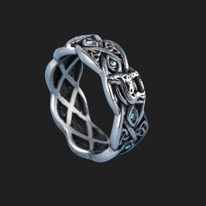 Bague Viking Geri et Freki Bague Viking Geri et Freki