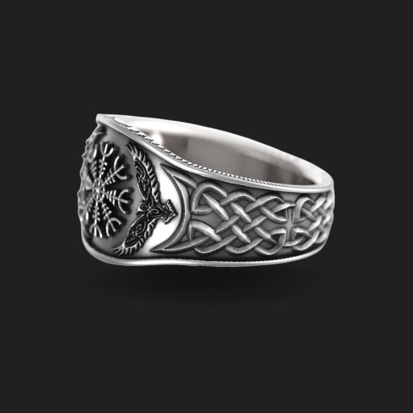 Bagues-vikings-corbeaux-hugin-munin Bagues vikings corbeaux Hugin et Munin