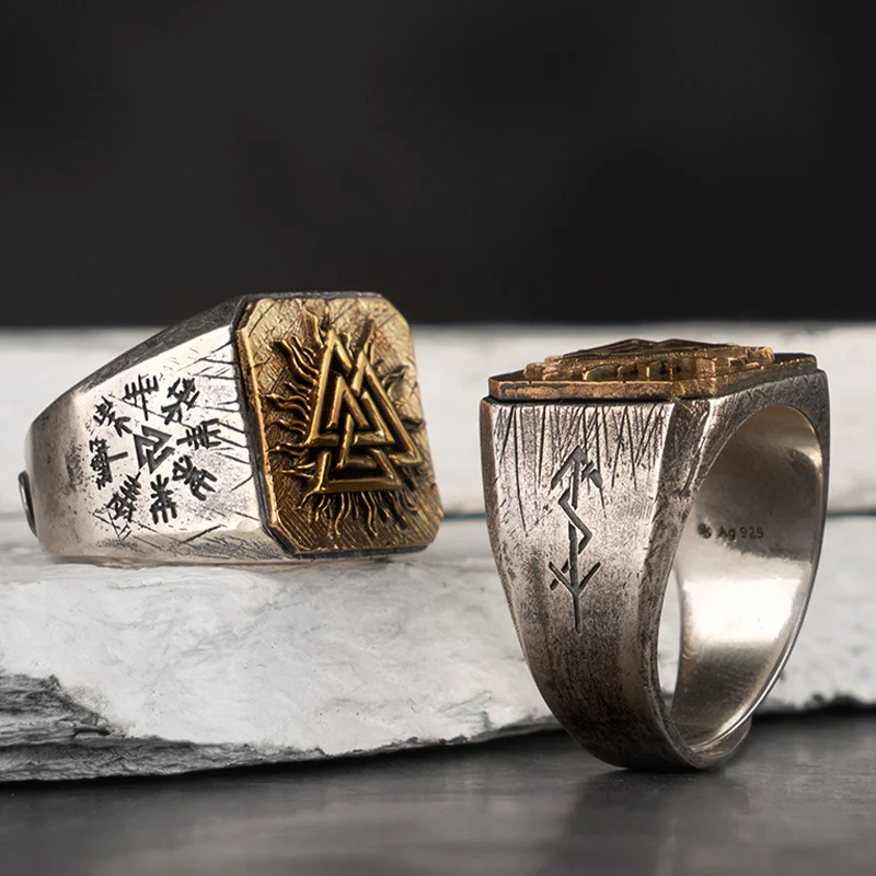 Bagues-vikings-valknut Bagues vikings Valknut