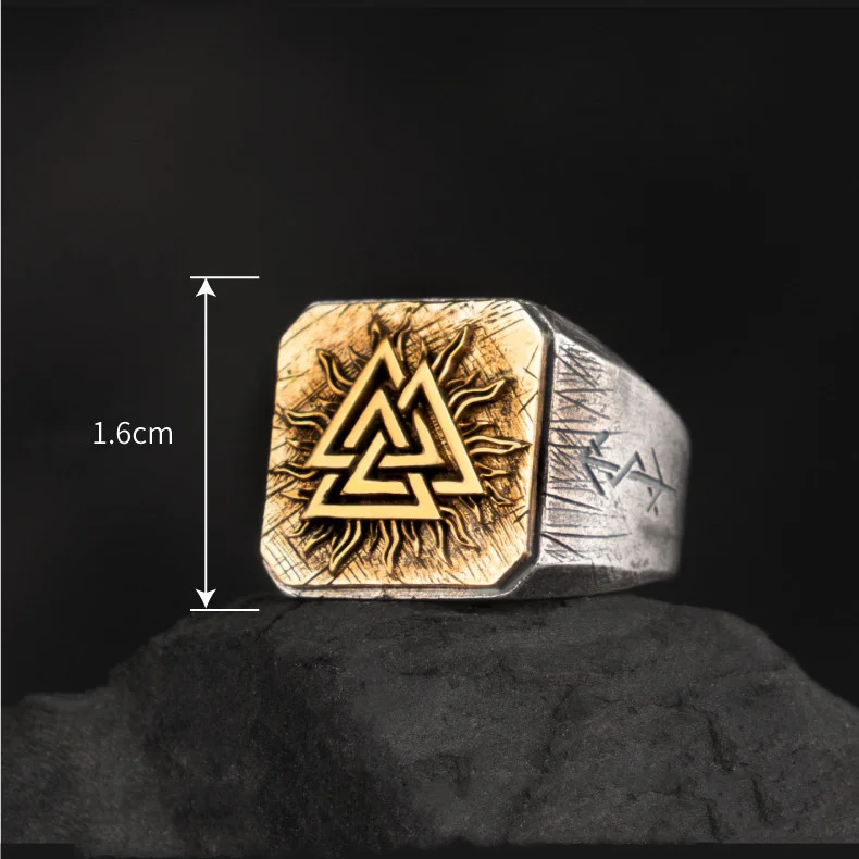Dimensions-bagueb-viking-valknut Dimensions bague viking Valknut