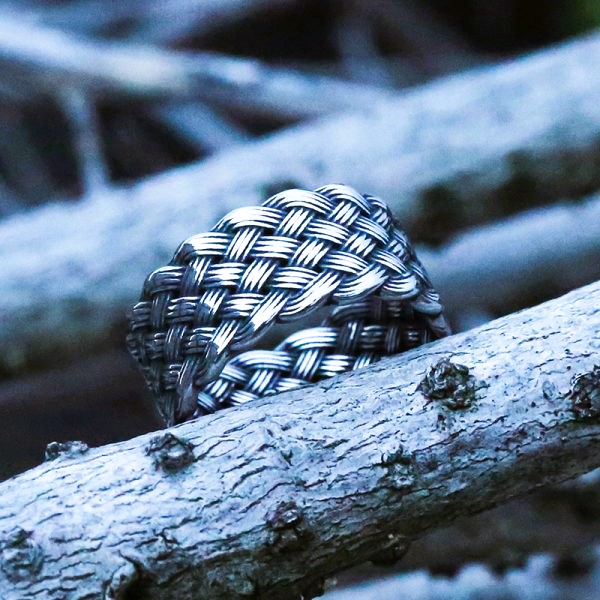 Bague tresse celtique entrelacs Bague tresse celtique entrelacs