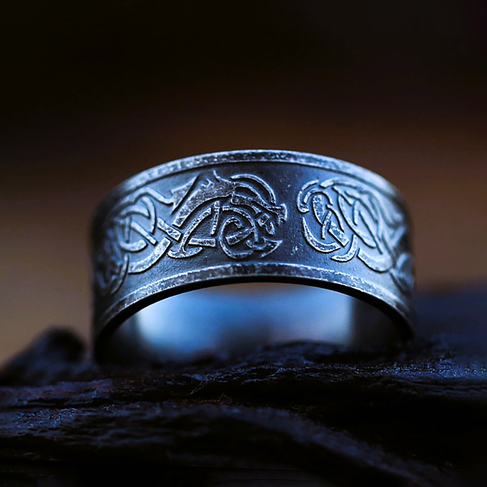 Bague viking dragon Bague viking dragon