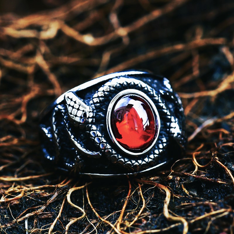 Bague viking oeil du serpent Bague viking oeil du serpent