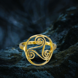 Bague viking Triskèle
