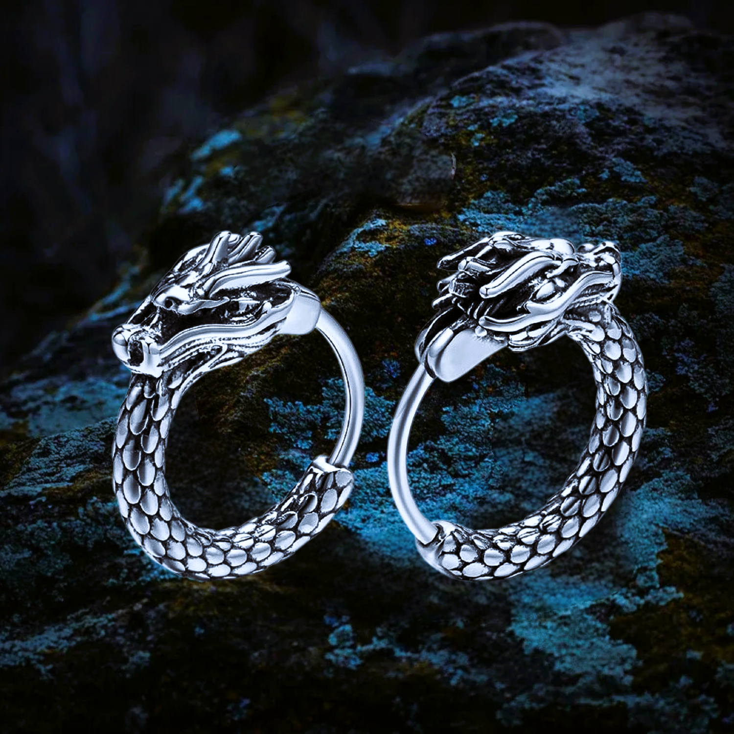boucles-oreilles-dragon-ouroboros Boucles d'oreilles dragon Ouroboros