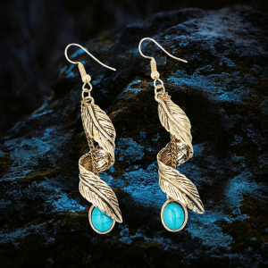 Boucles d’oreilles plume de Huginn