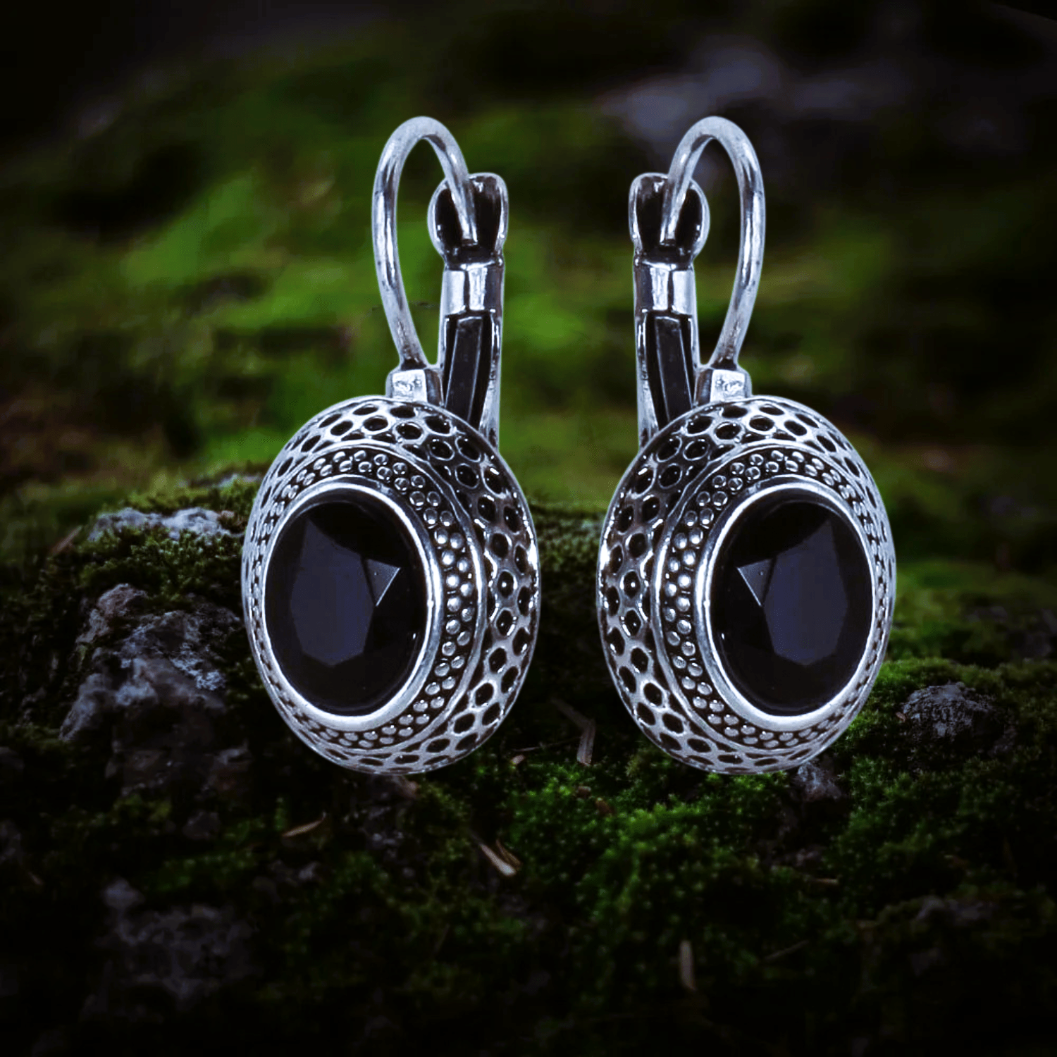 Boucles d’oreilles vikings Skjaldmö argent Boucles d’oreilles vikings Skjaldmö argent