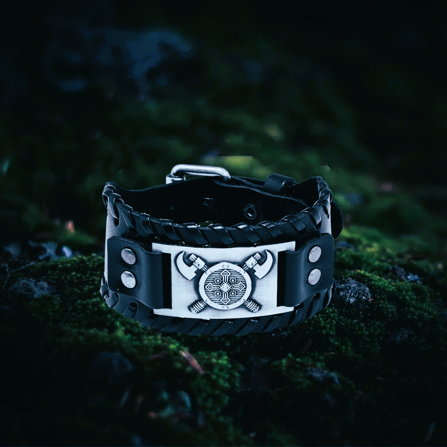 Bracelet les haches des Jómsvíkings argent ancien Bracelet les haches des Jómsvíkings argent ancien