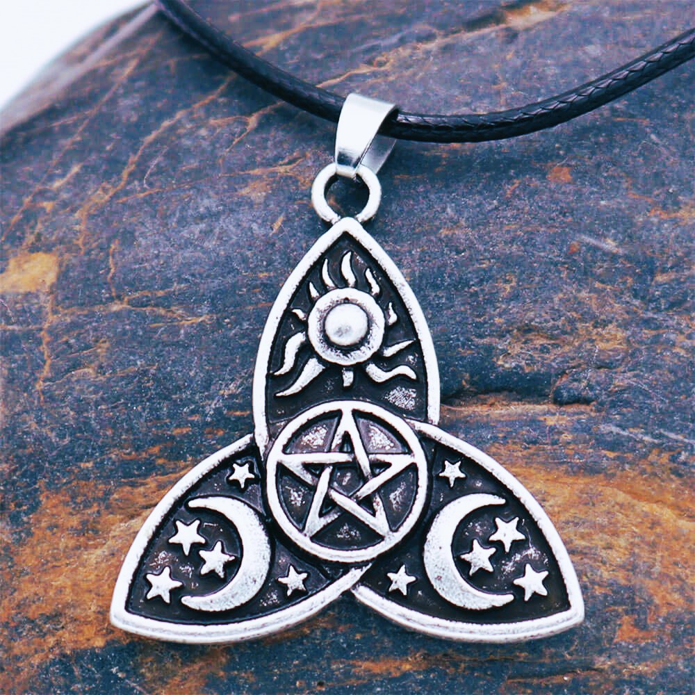 Collier celtique Máni Sól argent Collier celtique Máni Sól argent