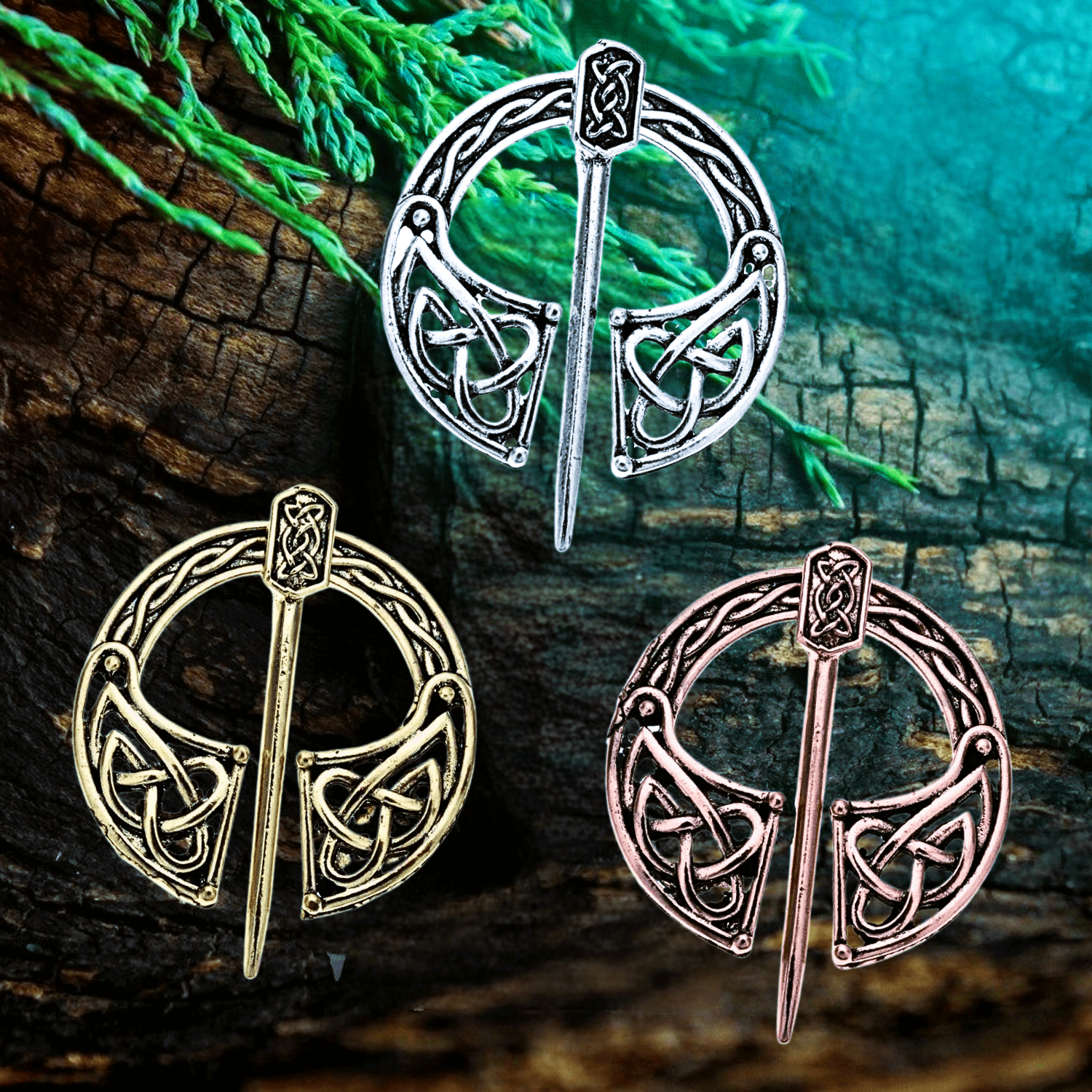 Fibules vikings noeud celtique Fibules vikings noeud celtique