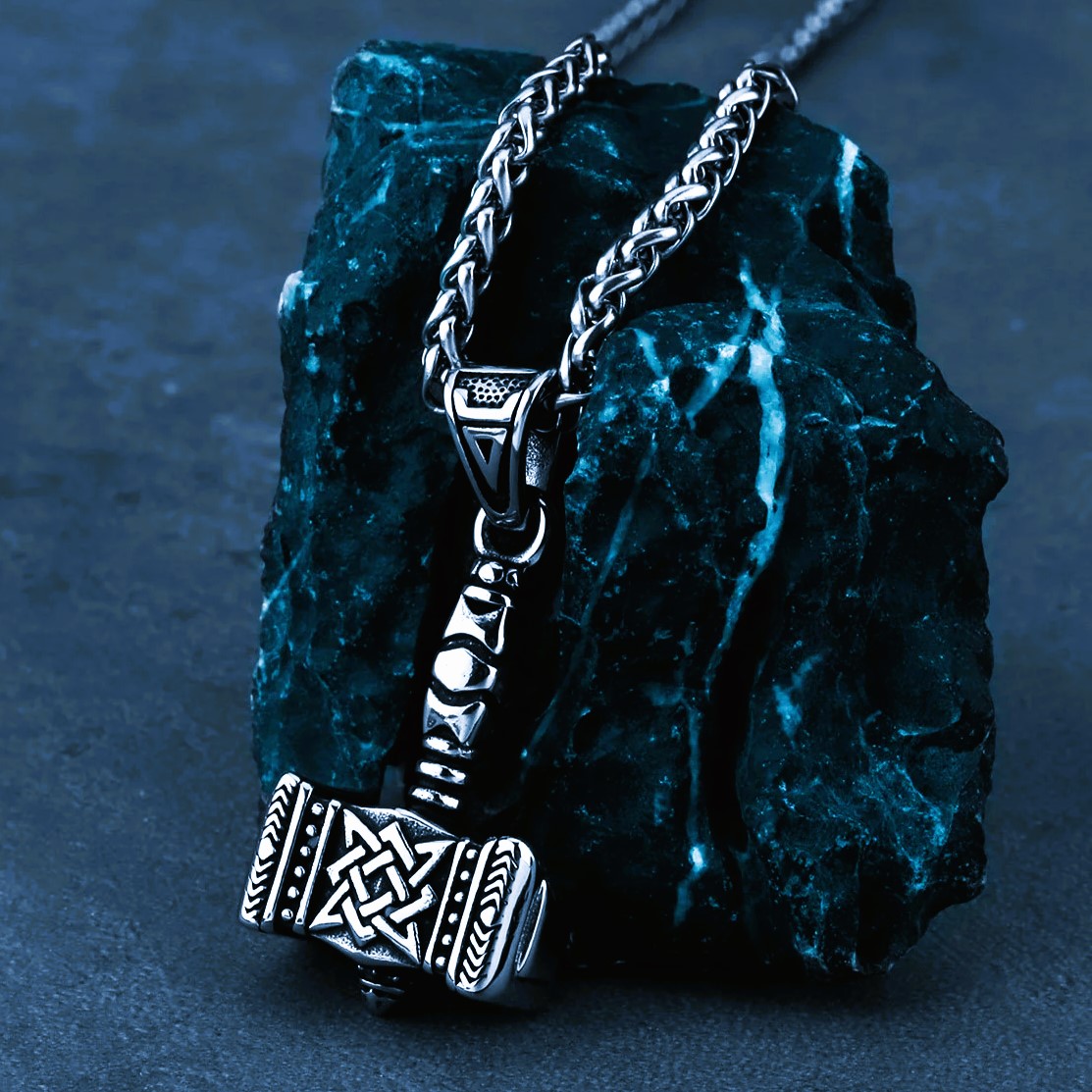 Collier viking nordique marteau Mjöllnir de Thor Collier viking nordique marteau Mjöllnir de Thor