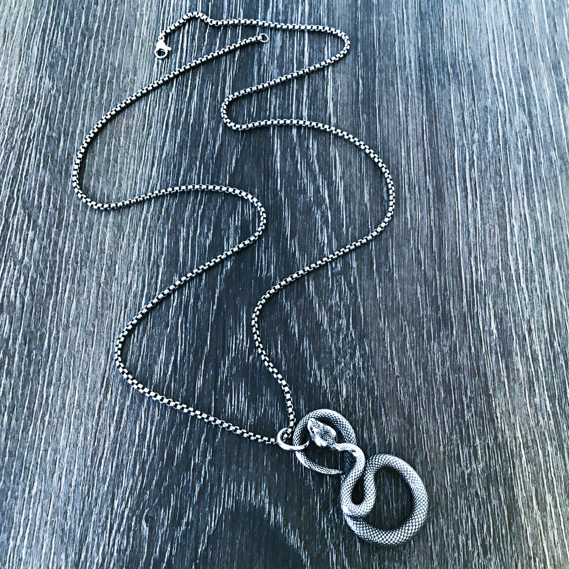 Amulette celtique serpent argent Amulette celtique serpent argent