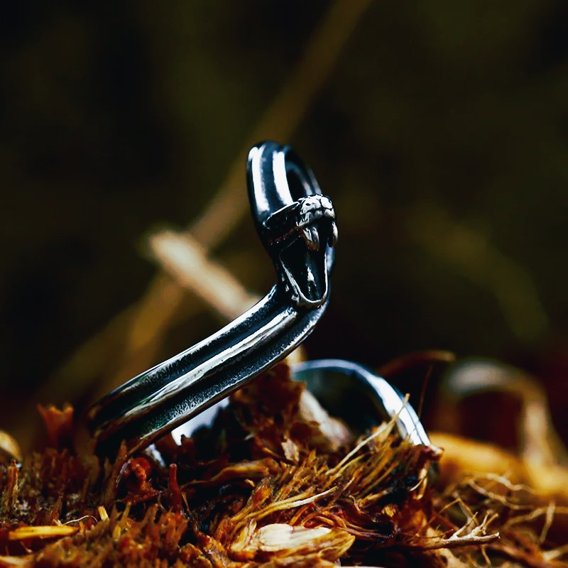 Bague serpent Jormungand viking Bague serpent Jormungand viking
