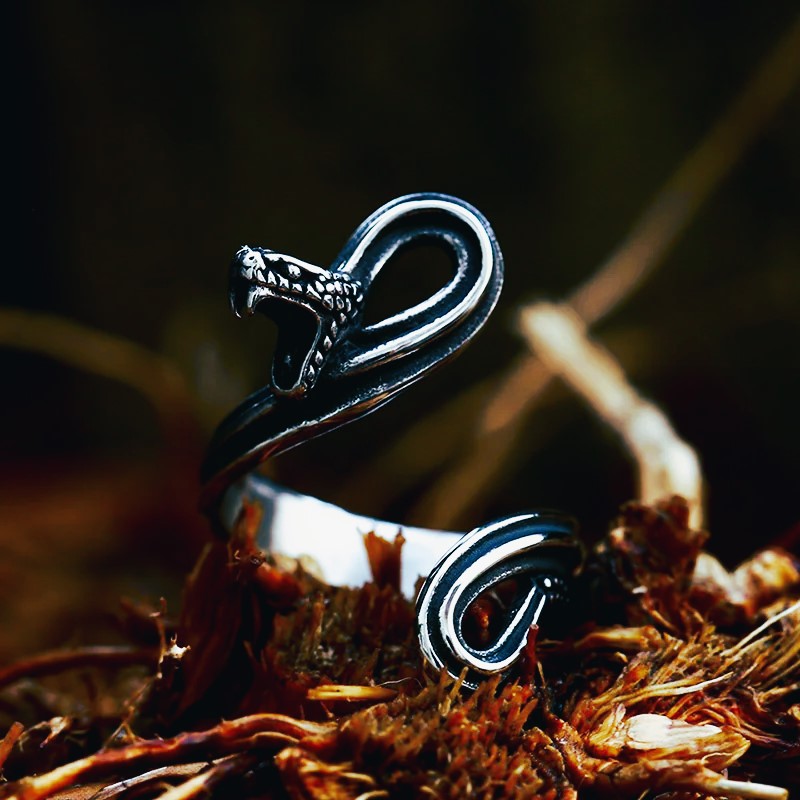 Bague serpent viking argent Bague serpent viking argent