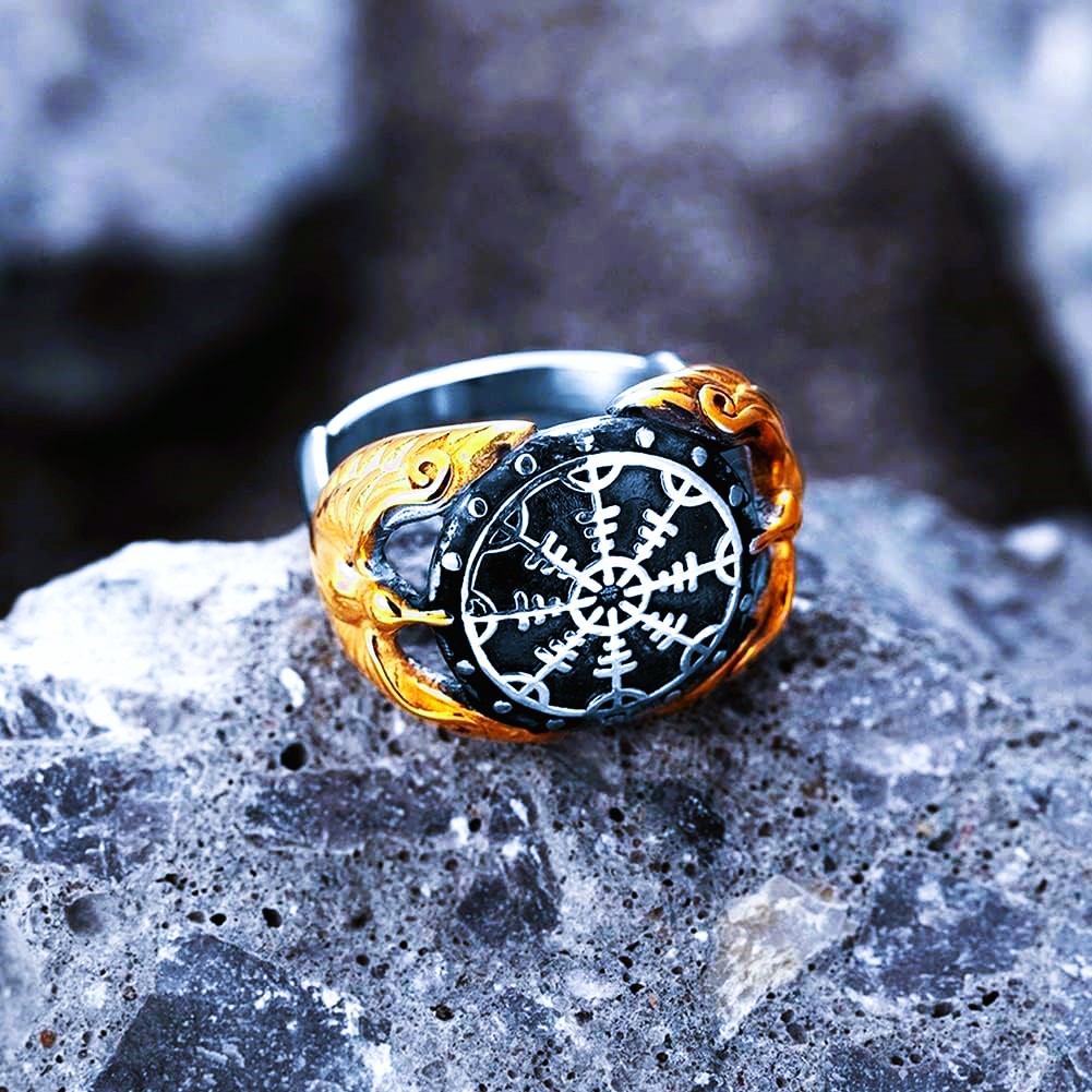 Bague viking compas d’Odin Bague viking compas d’Odin