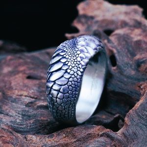 Bague viking écailles serpent