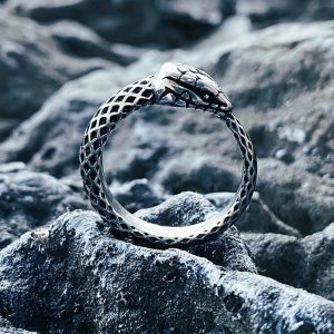 Bague viking éternel Ouroboros