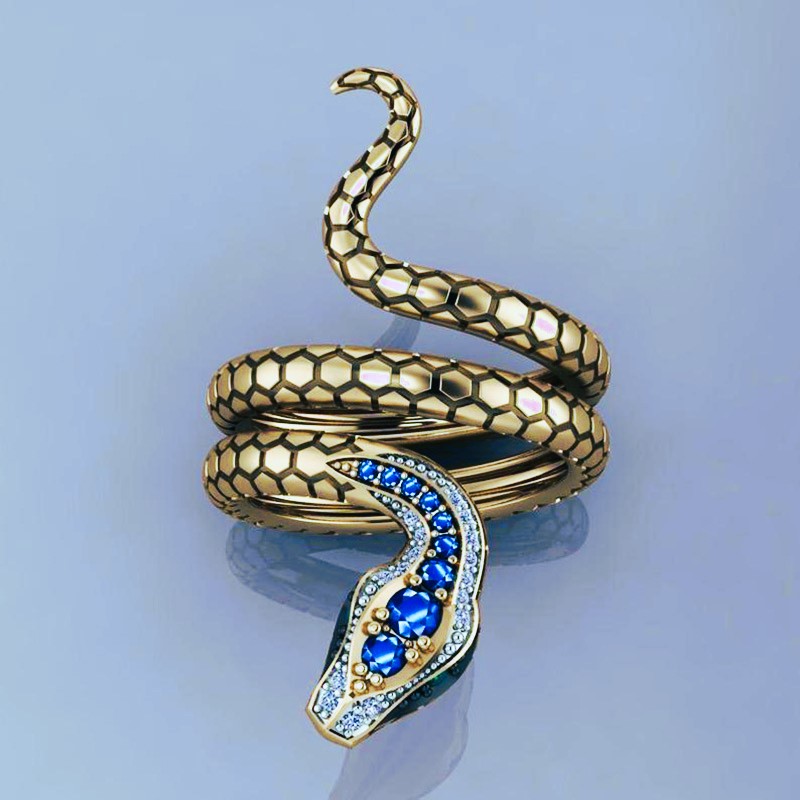 Bague viking serpent Sigurd or Bague viking serpent Sigurd or