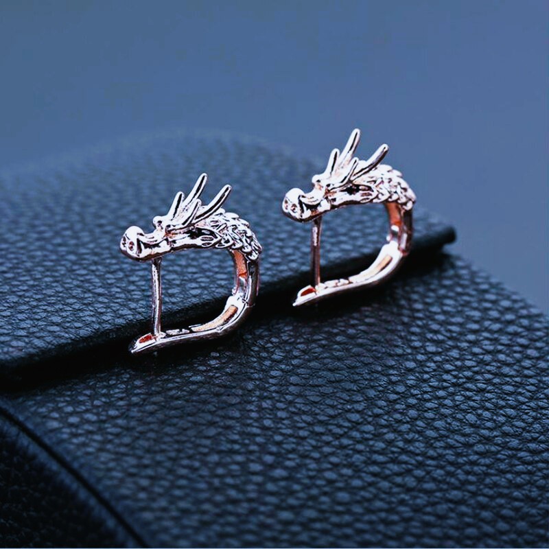 Boucles d’oreilles dragon Nidhogg or rose Boucles d’oreilles dragon Nidhogg or rose