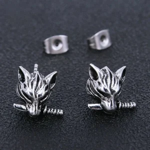 Boucles d'oreilles vikings loup