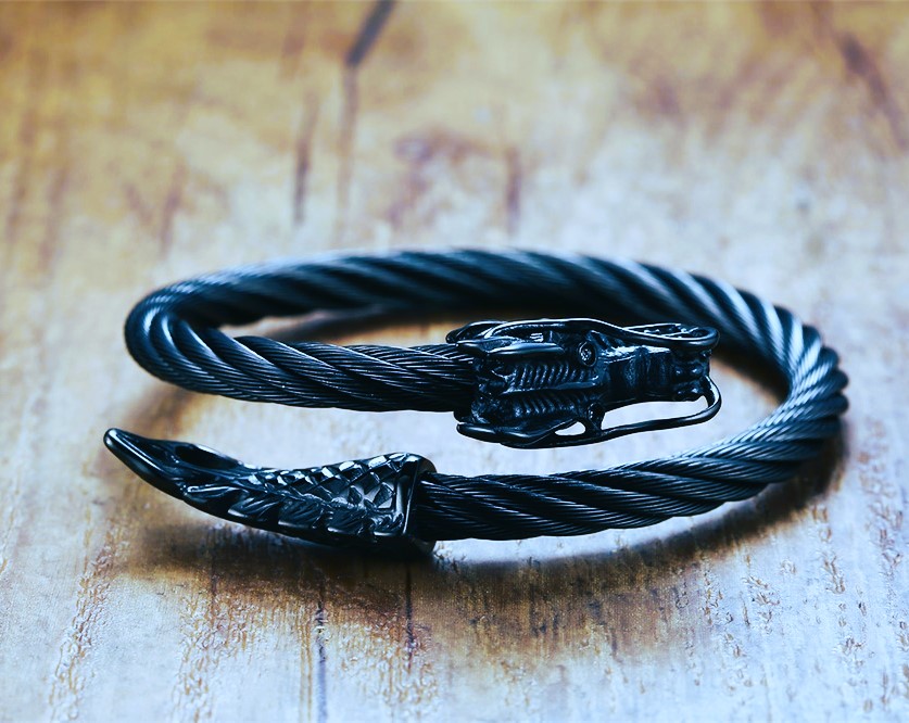Bracelet nordique viking dragon Fafnir Bracelet nordique viking dragon Fafnir