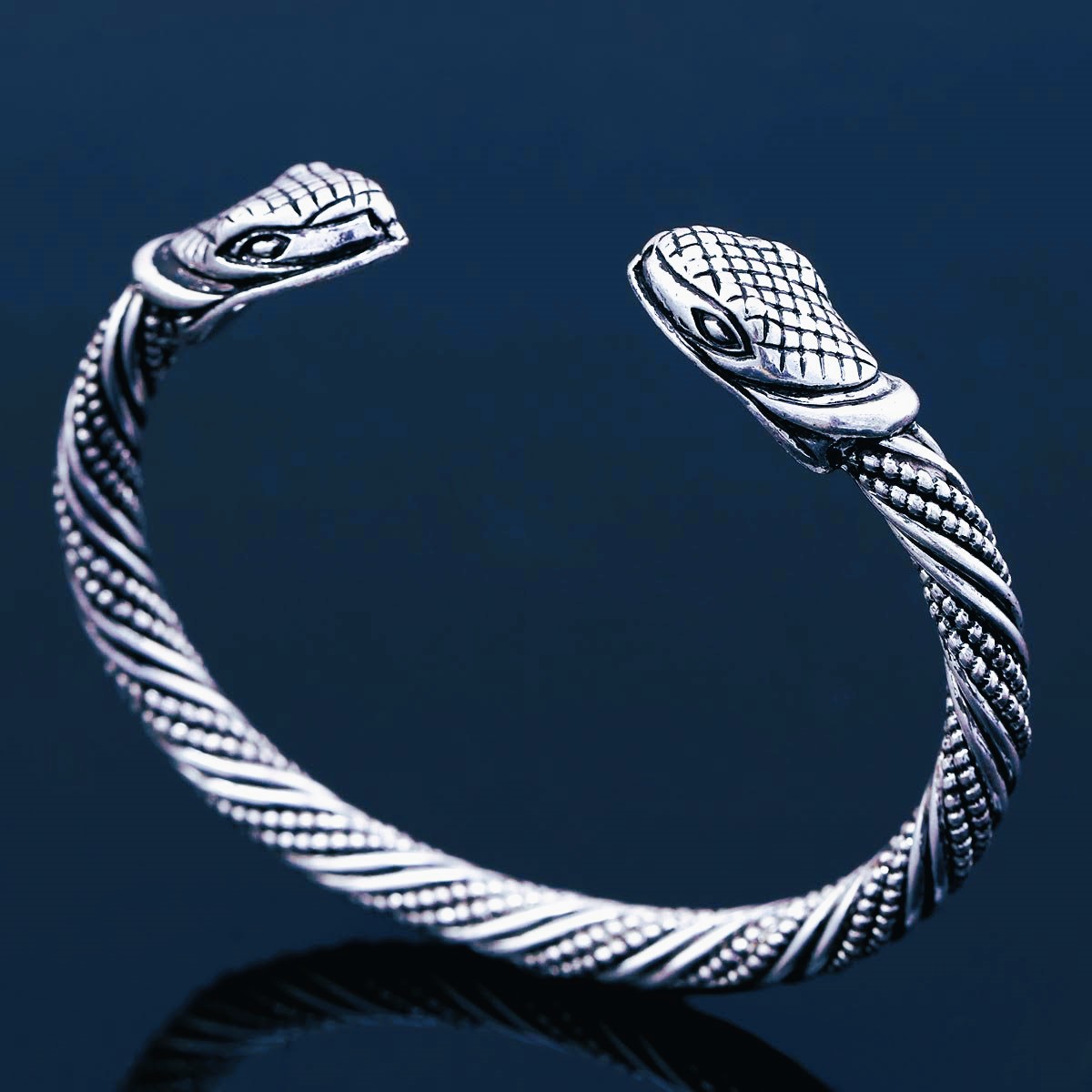 Bracelet serpent viking Midgard argent Bracelet serpent viking Midgard argent