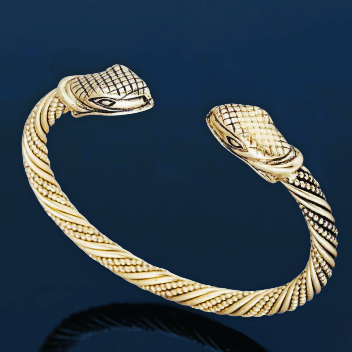 Bracelet serpent viking Midgard or Bracelet serpent viking Midgard or