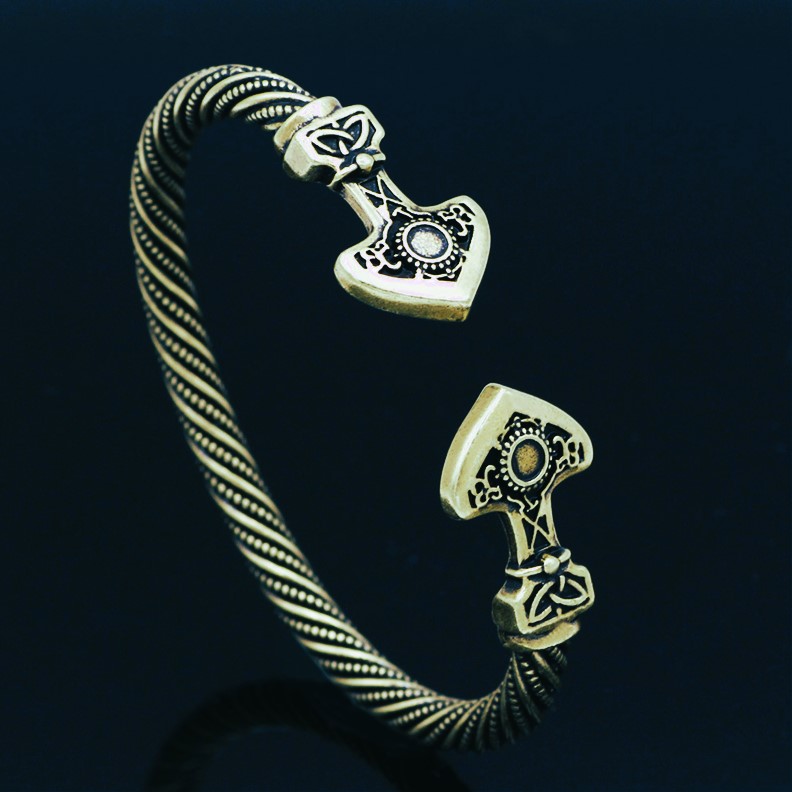 Bracelet torque viking Flèches bronze Bracelet torque viking Flèches bronze