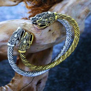 Bracelets têtes de loup Fenrir