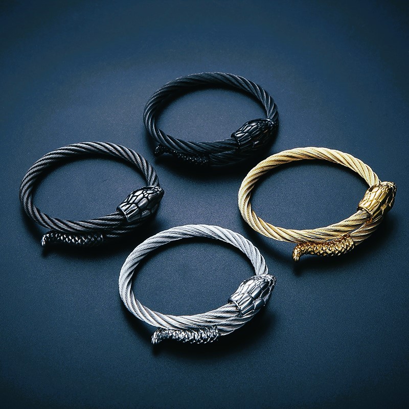Bracelets vikings serpent Midgard Jormungand Bracelets vikings serpent Midgard Jormungand