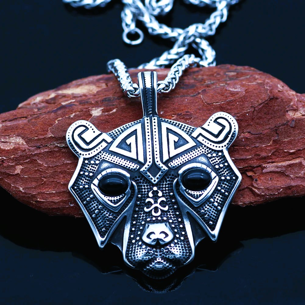 Collier viking ours d’Odin berserker Collier viking ours d’Odin berserker