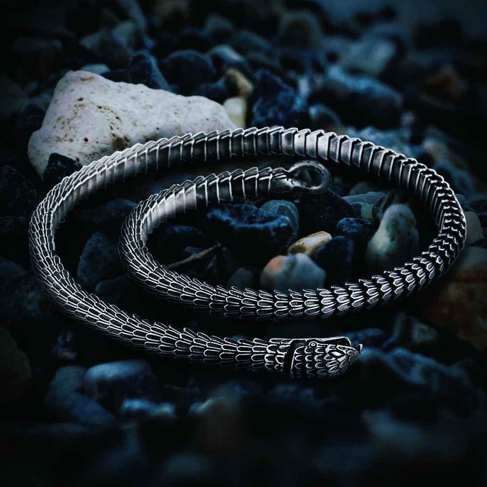 Collier viking serpent Ouroboros Collier viking serpent Ouroboros