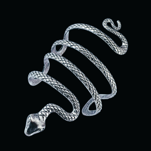 Jonc viking serpent monde argent