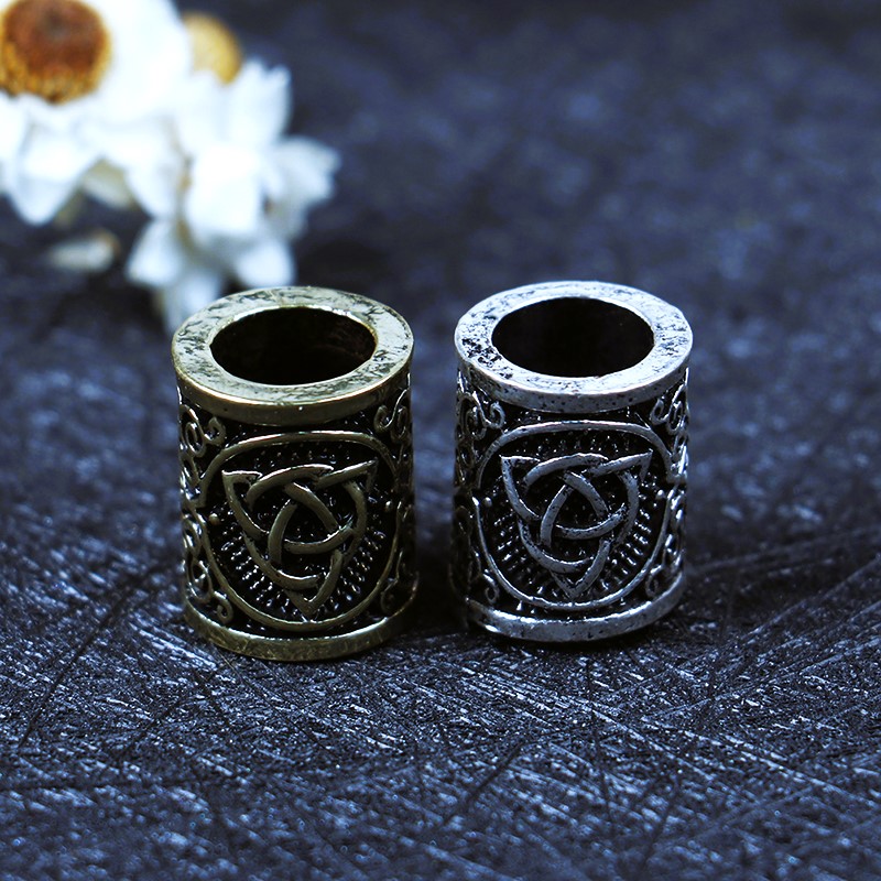 Perles à barbe celtiques Triquetra Perles à barbe celtiques Triquetra