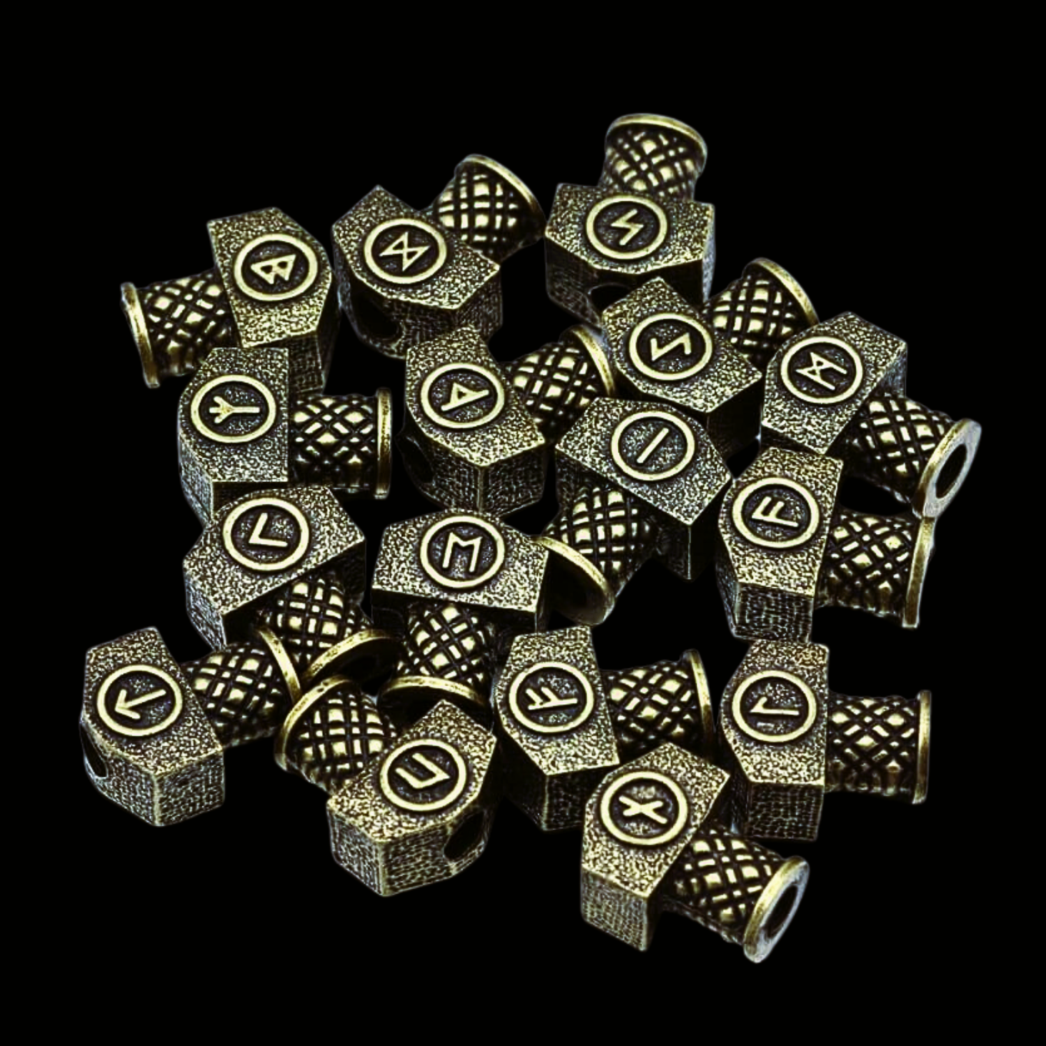 Perles à barbe Mjöllnir vikings bronze Perles à barbe Mjöllnir vikings bronze