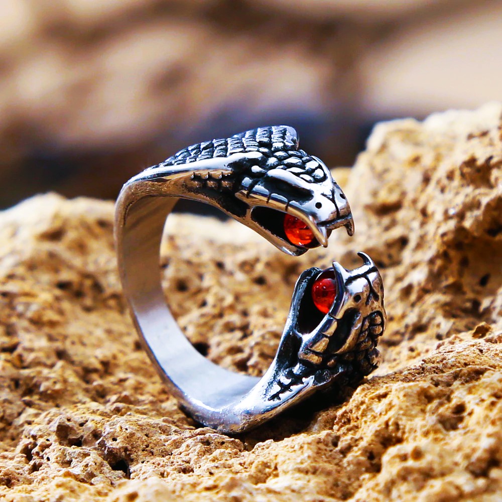 Bague celtique serpent Ouroboros Jormungand Bague celtique serpent Ouroboros Jormungand