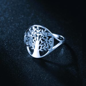 Bague nordique arbre de vie argent