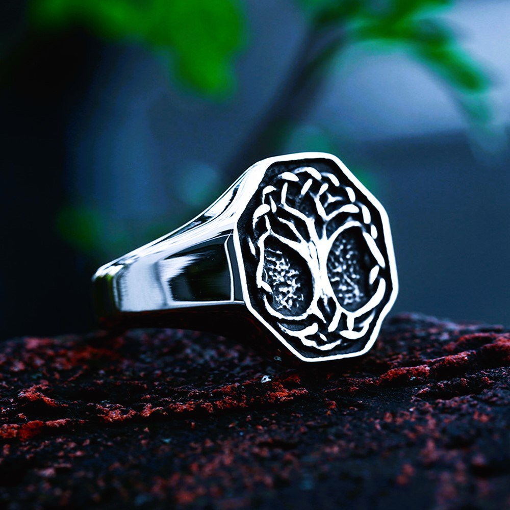 Bague viking arbre Yggdrasil Bague viking arbre Yggdrasil