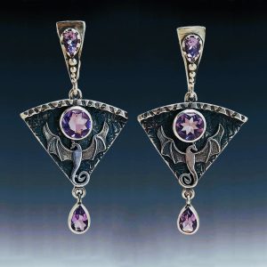 Boucles d'oreilles dragon de feu