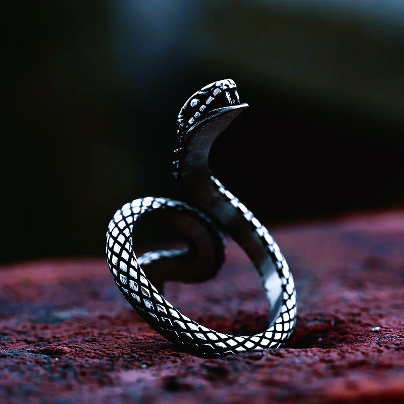 Bague celte serpent Ouroboros argent Bague celte serpent Ouroboros argent