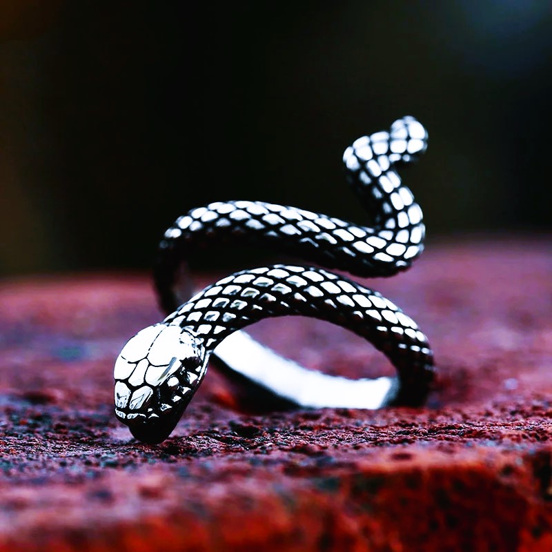 Bague celte serpent Ouroboros Jormungand Bague celte serpent Ouroboros Jormungand
