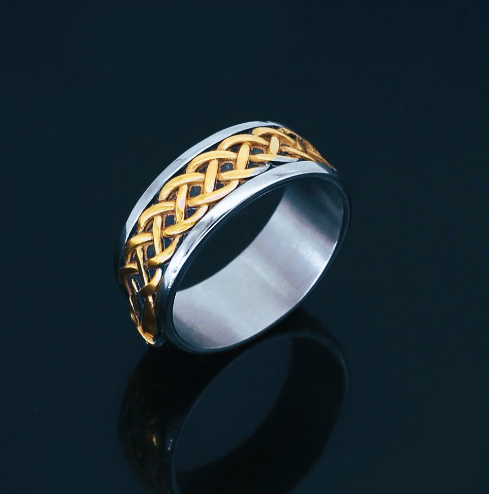 Bague celtique dragon Ouroboros Jormungand Bague celtique dragon Ouroboros Jormungand