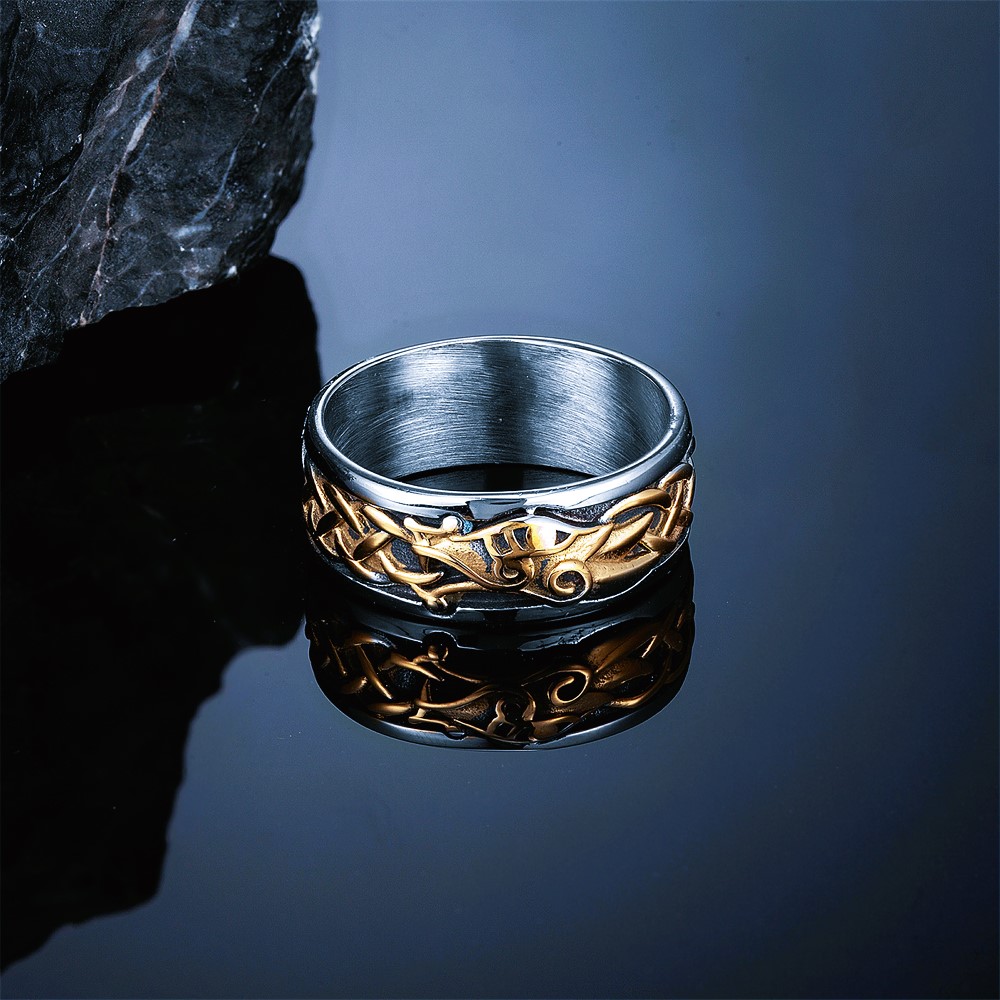 Bague celtique dragon Ouroboros Bague celtique dragon Ouroboros