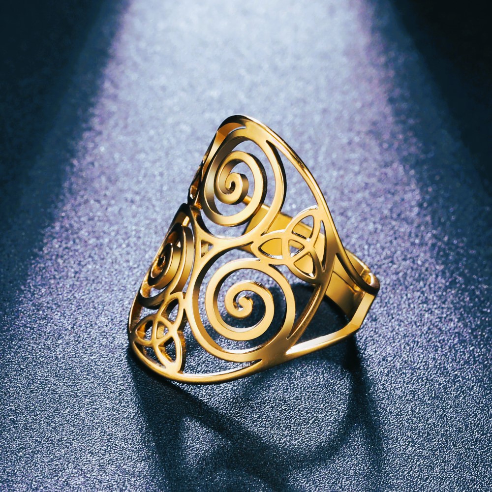 Bague celtique Triskell or Bague celtique Triskell or