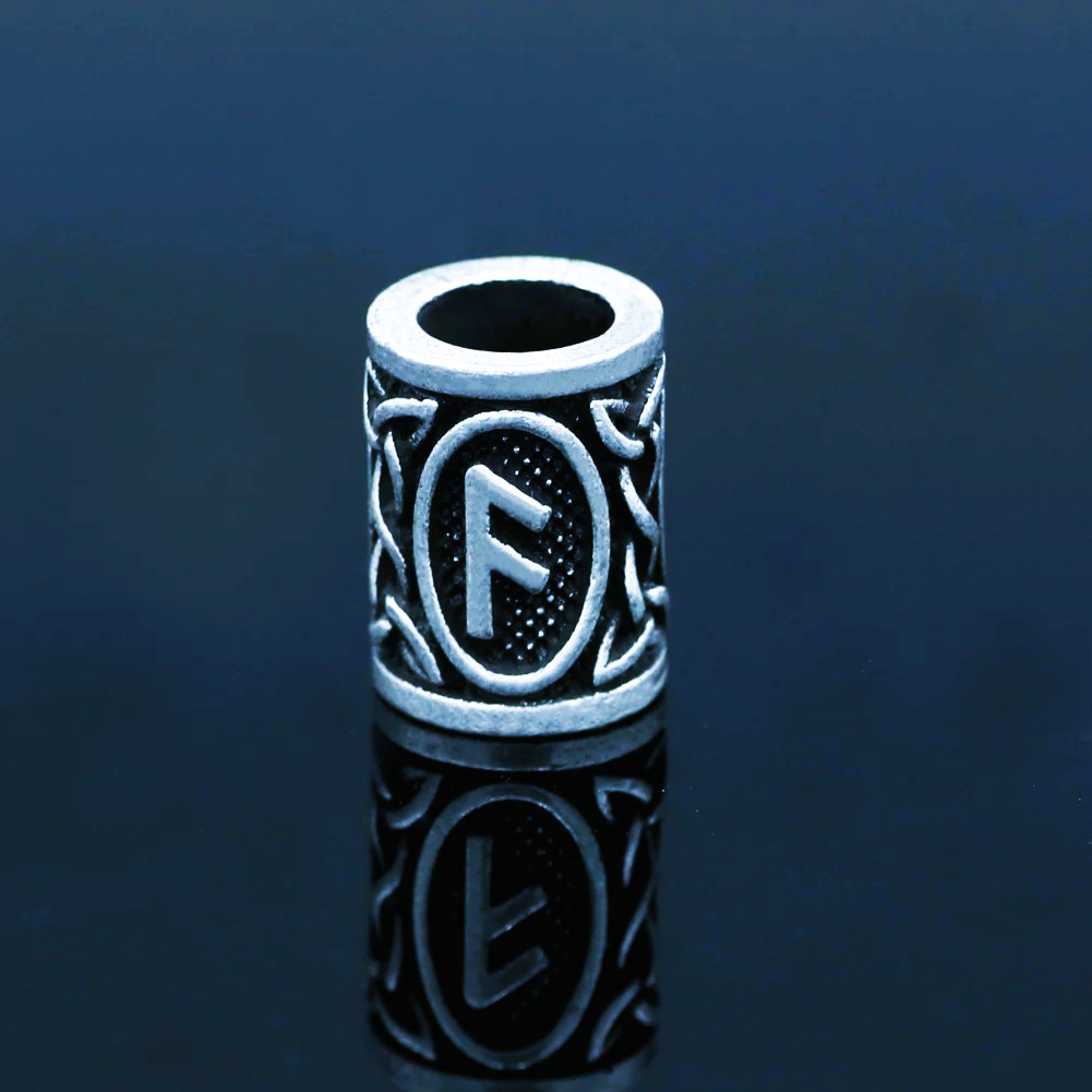 Perles de barbe runes vikings Ansuz Perles de barbe runes vikings Ansuz