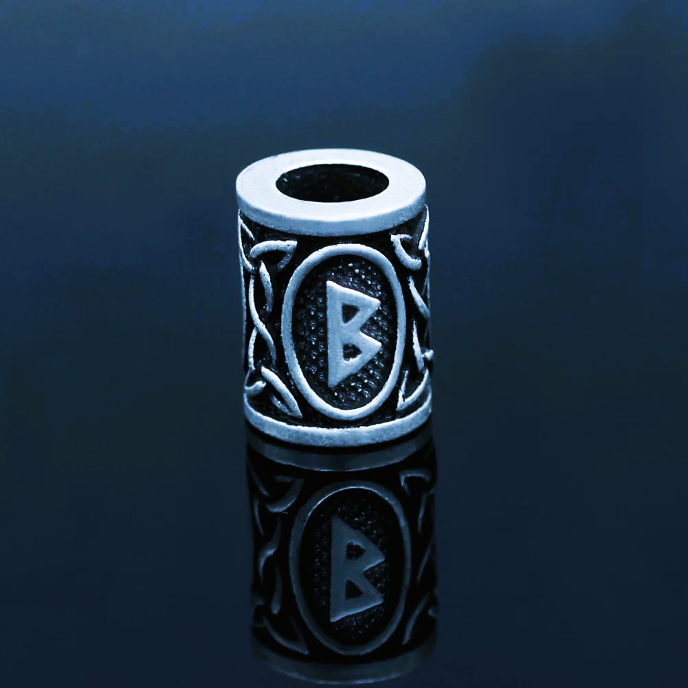 Perles de barbe runes vikings Berkano Perles de barbe runes vikings Berkano