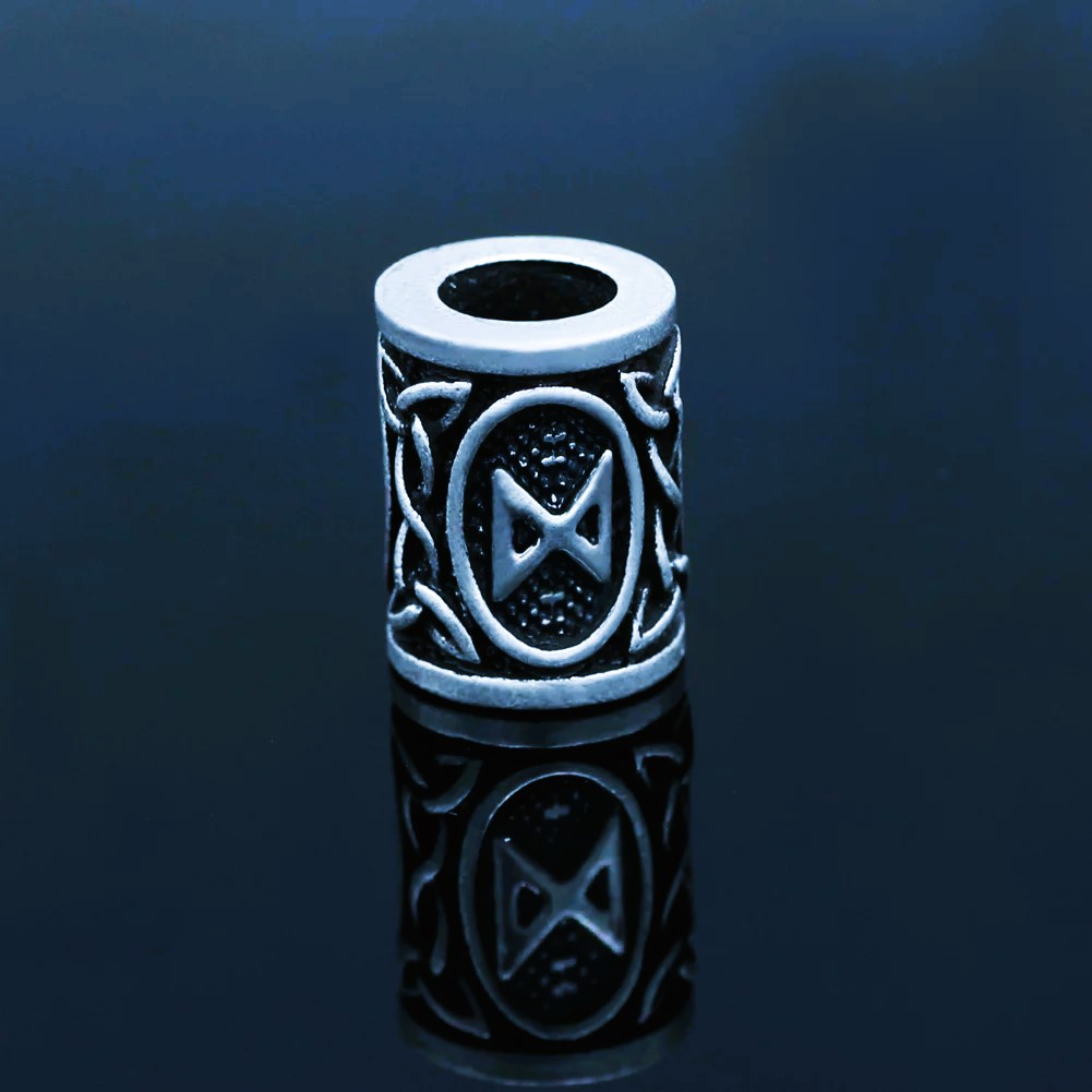 Perles de barbe runes vikings Dagaz Perles de barbe runes vikings Dagaz
