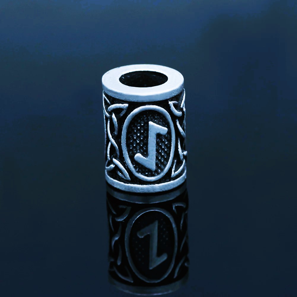 Perles de barbe runes vikings Eihwaz Perles de barbe runes vikings Eihwaz
