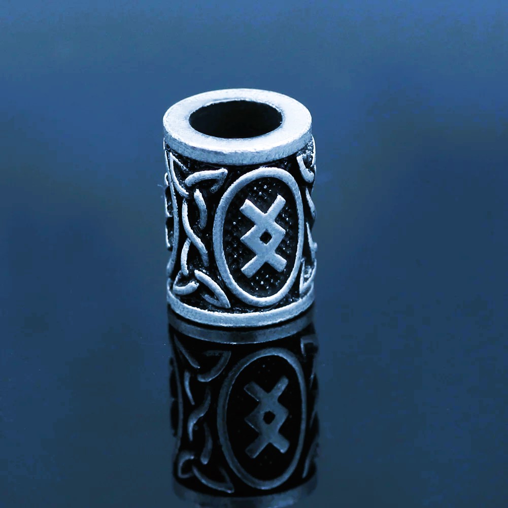 Perles de barbe runes vikings Ingwaz Perles de barbe runes vikings Ingwaz